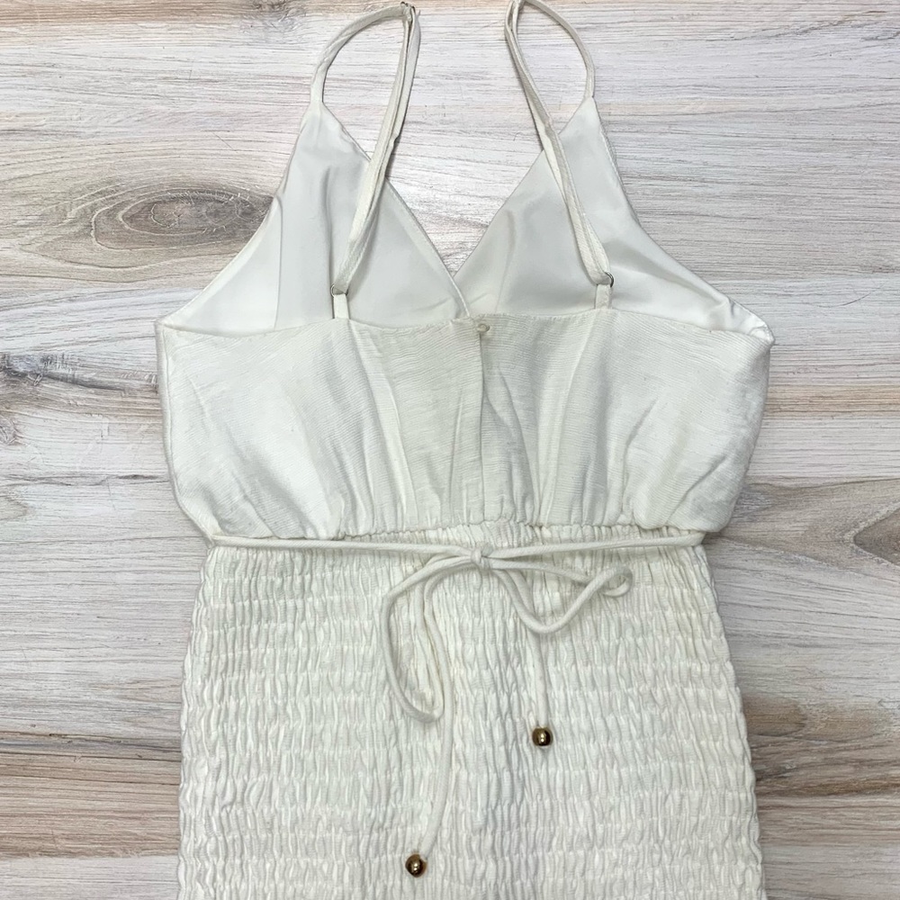 Saints & Secrets Smocked White Mini Dress - Picture 3 of 9